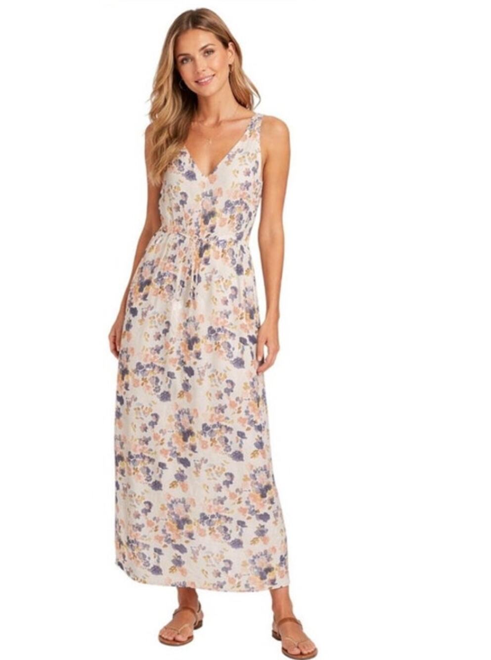 Lucky Brand Boho Floral Maxi Dress Size XS